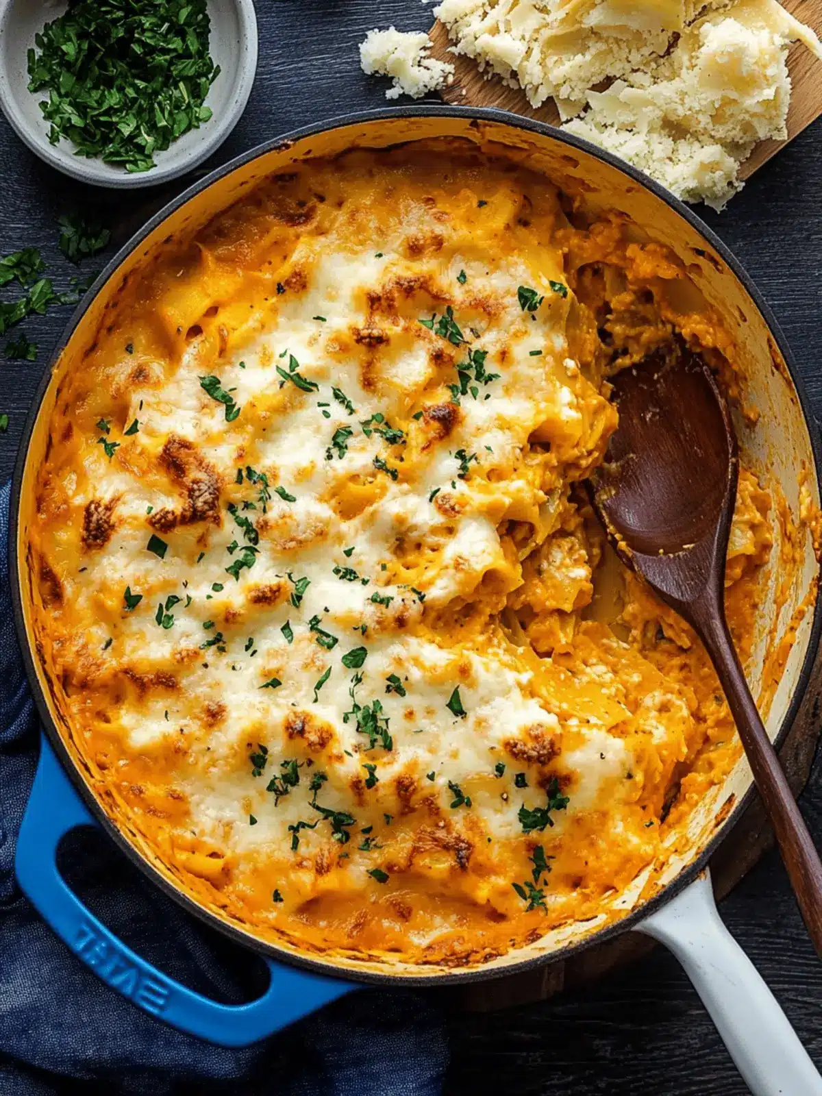 Pumpkin Lasagna Skillet