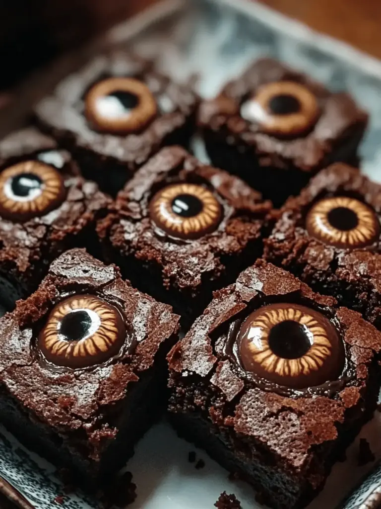 Monster Eye Brownie Bites