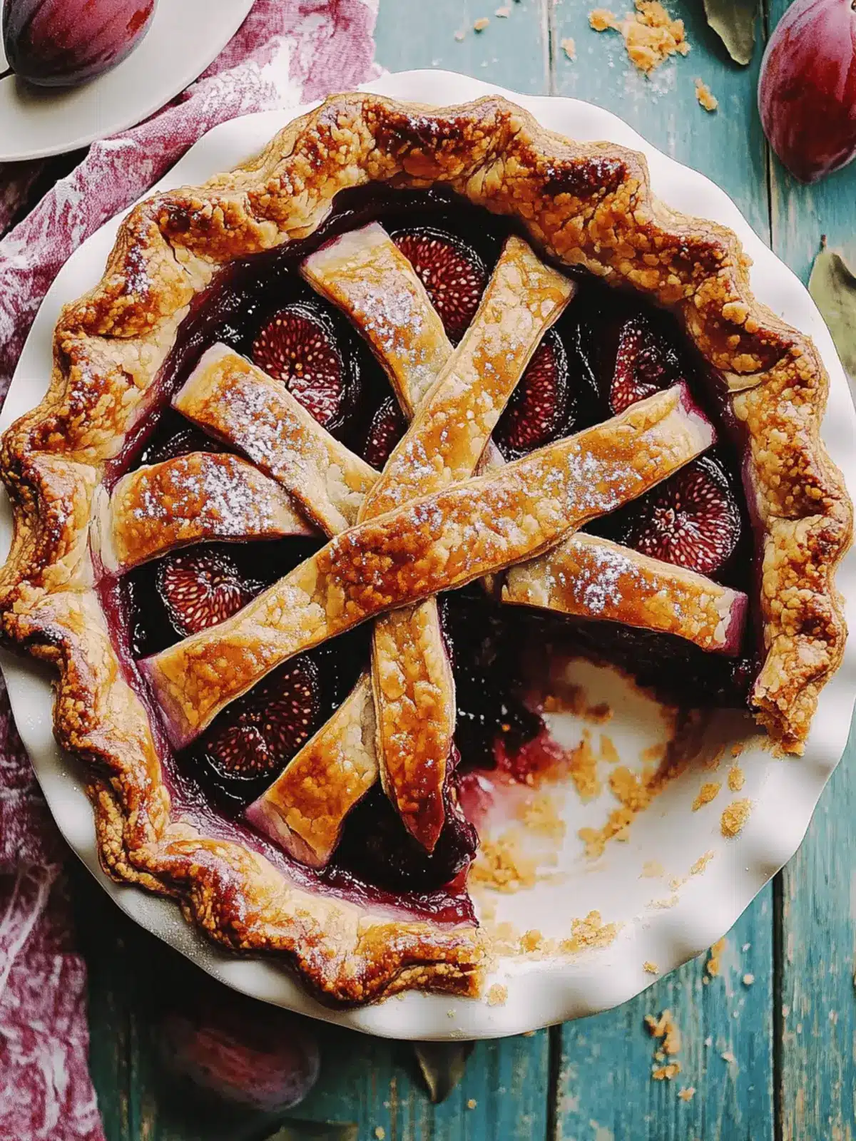 Irresistible Spiced Plum Fig Pie with All-Butter Crust Magic 4 Spiced Plum Fig Pie