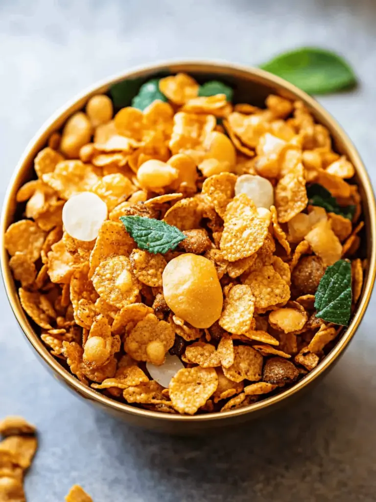Air Fryer Cornflakes Chivda