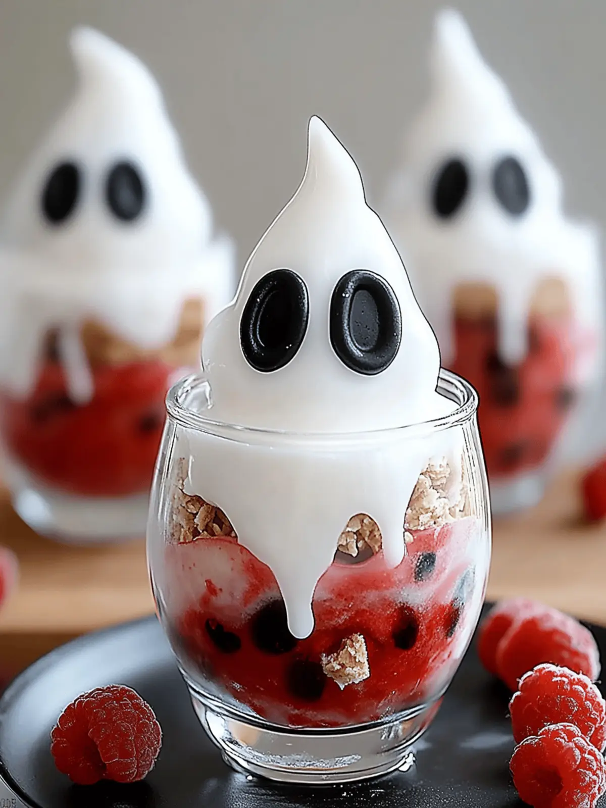 Ghostly Yogurt Parfaits