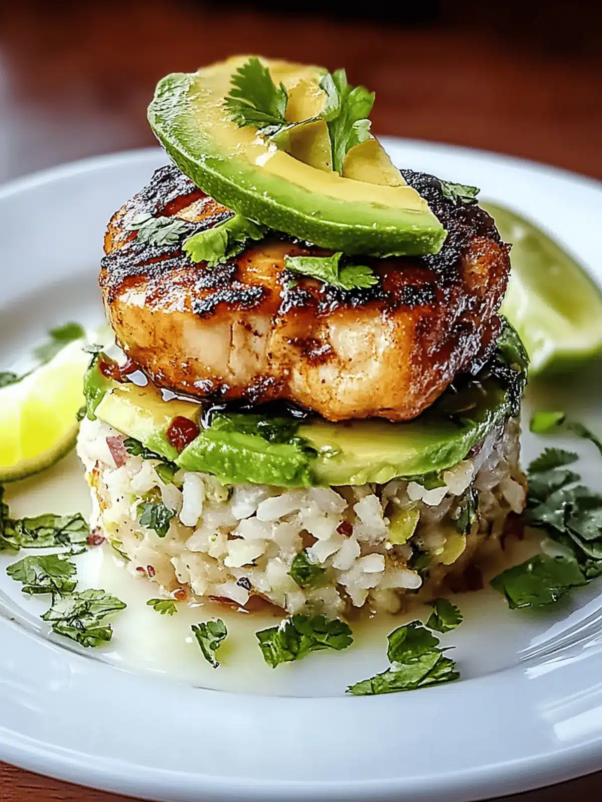 Savor Honey Lime Chicken & Avocado Rice Stack Tonight! 2 Honey Lime Chicken & Avocado Rice Stack