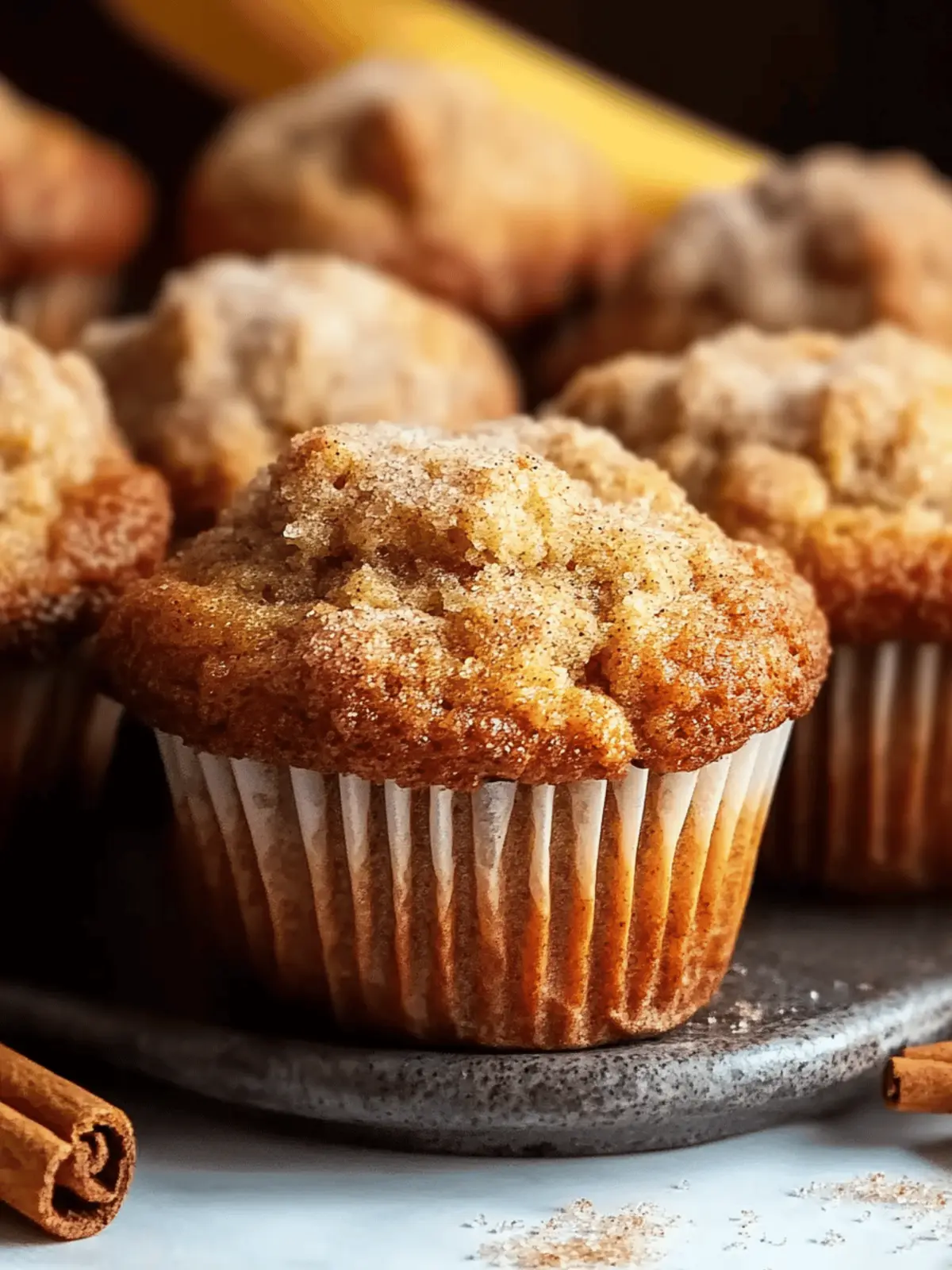 Cinnamon Banana Bread Muffins