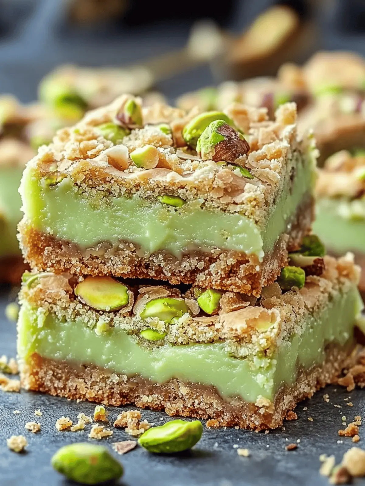 Pistachio Dream Cookie Bars That Will WOW Your Taste Buds 3 Pistachio Dream Cookie Bars