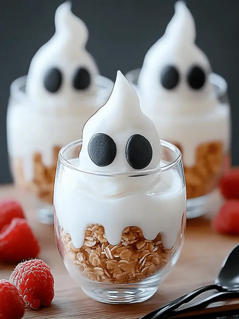 Ghostly Yogurt Parfaits