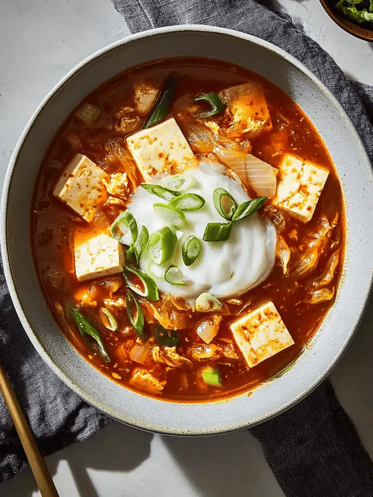 Savory Kimchi-Tofu Soup: A Bold Twist to Comfort Food 4 Kimchi-Tofu Soup