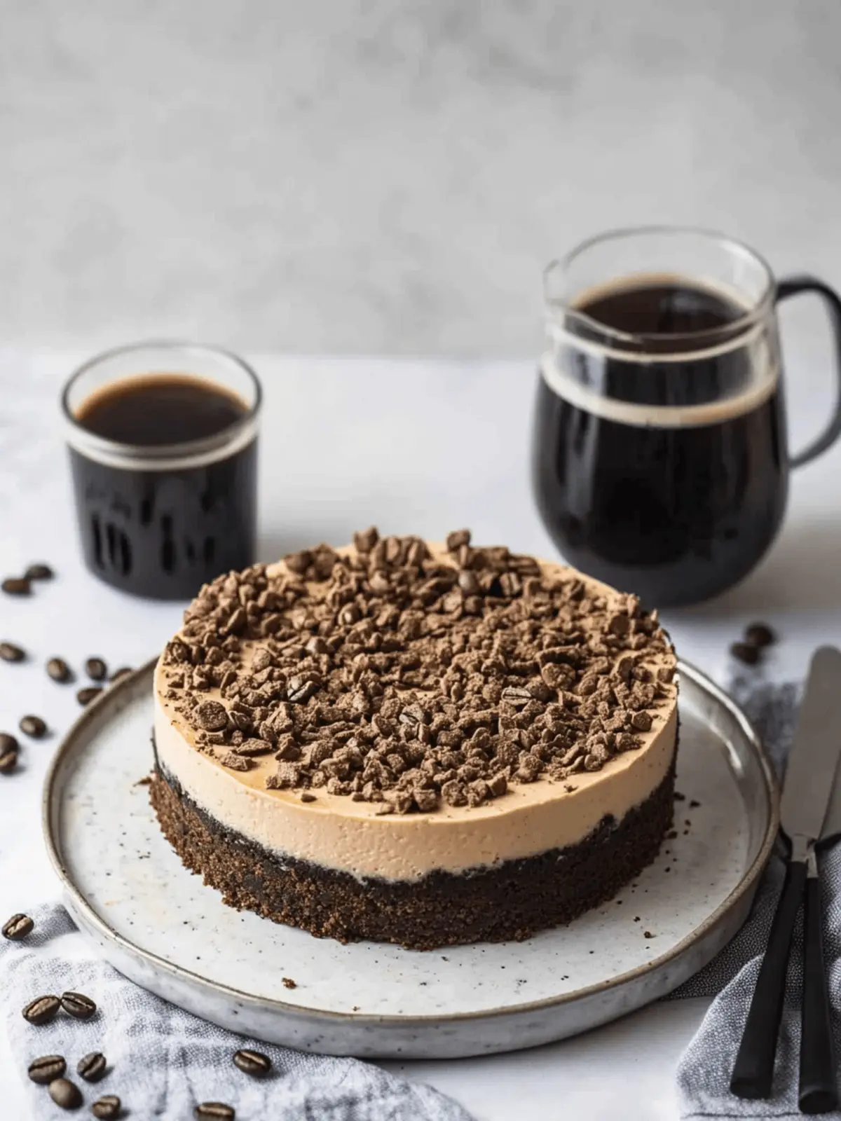 Irresistible Coffee Cheesecake with Oreo Crust Delight 4 Coffee Cheesecake