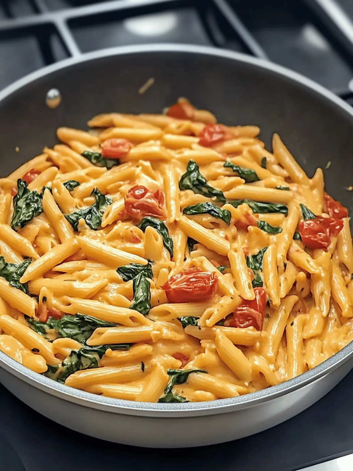 One-Pot Spinach Tomato Pasta: Quick, Creamy Dinner Bliss 2 One-Pot Spinach Tomato Pasta