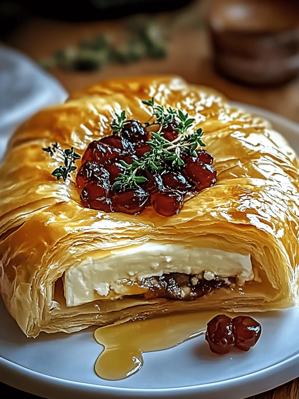 Baked Brie in Puff Pastry