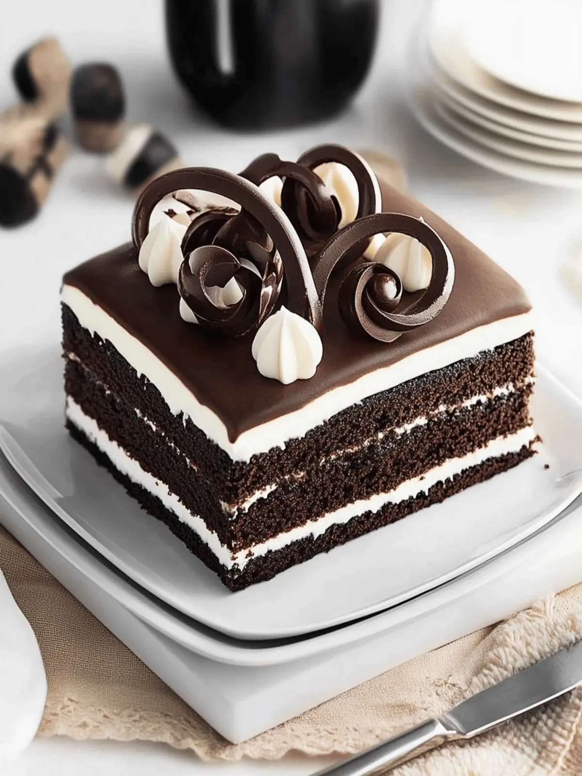 Tuxedo Bar Cake