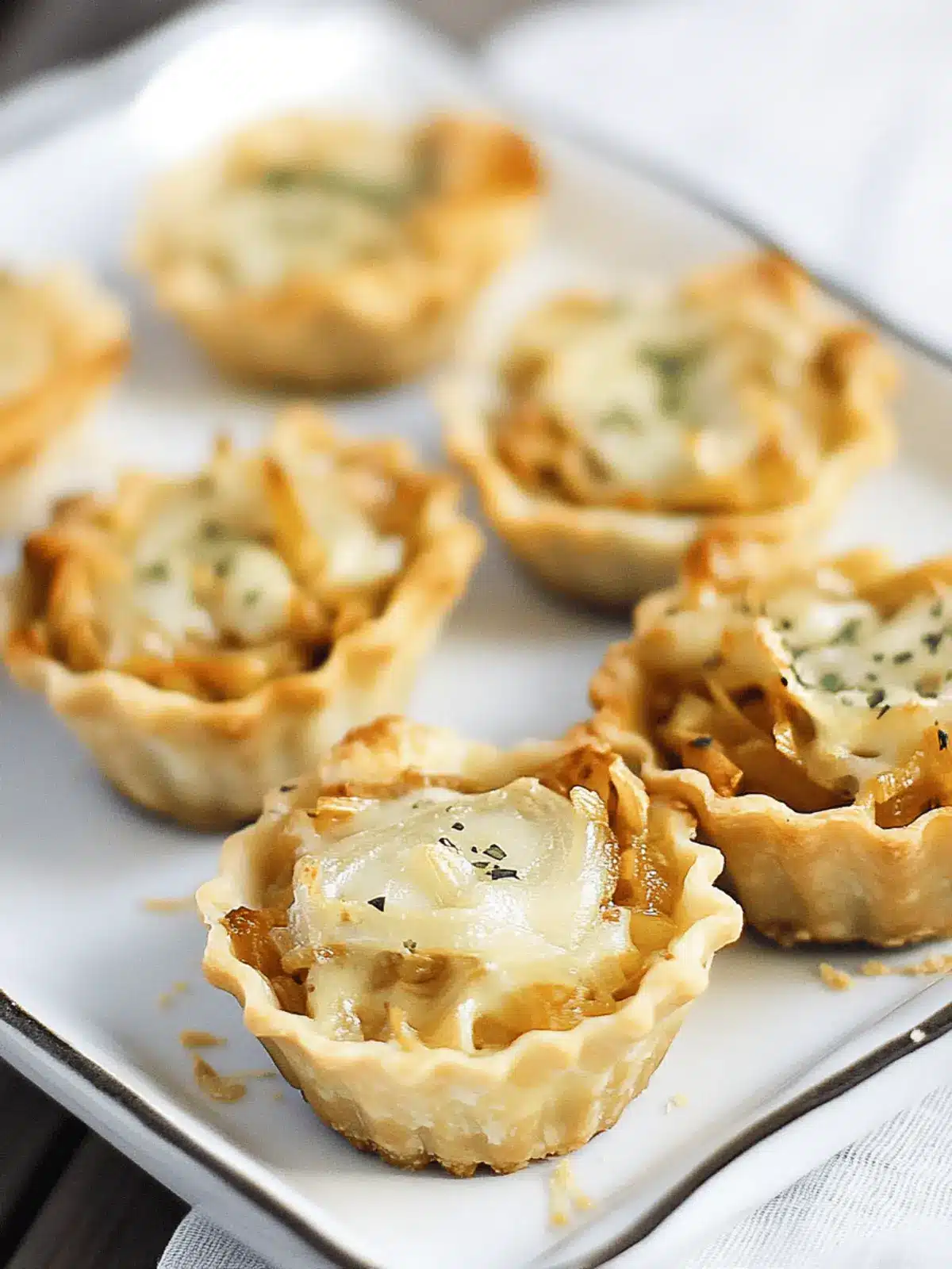 Irresistible French Onion Tartlets for Cozy Evenings 4 French Onion Tartlets