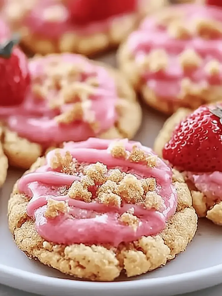 Strawberry Crunch Cookies