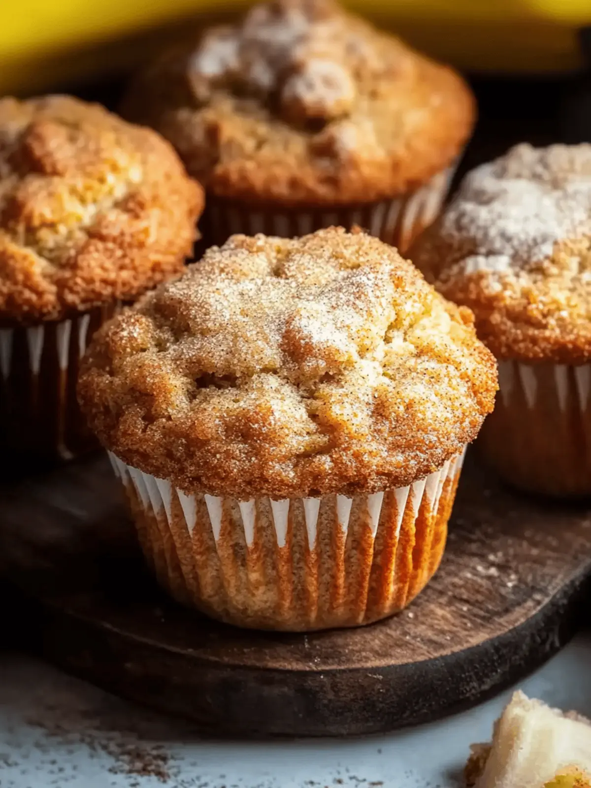Cinnamon Banana Bread Muffins