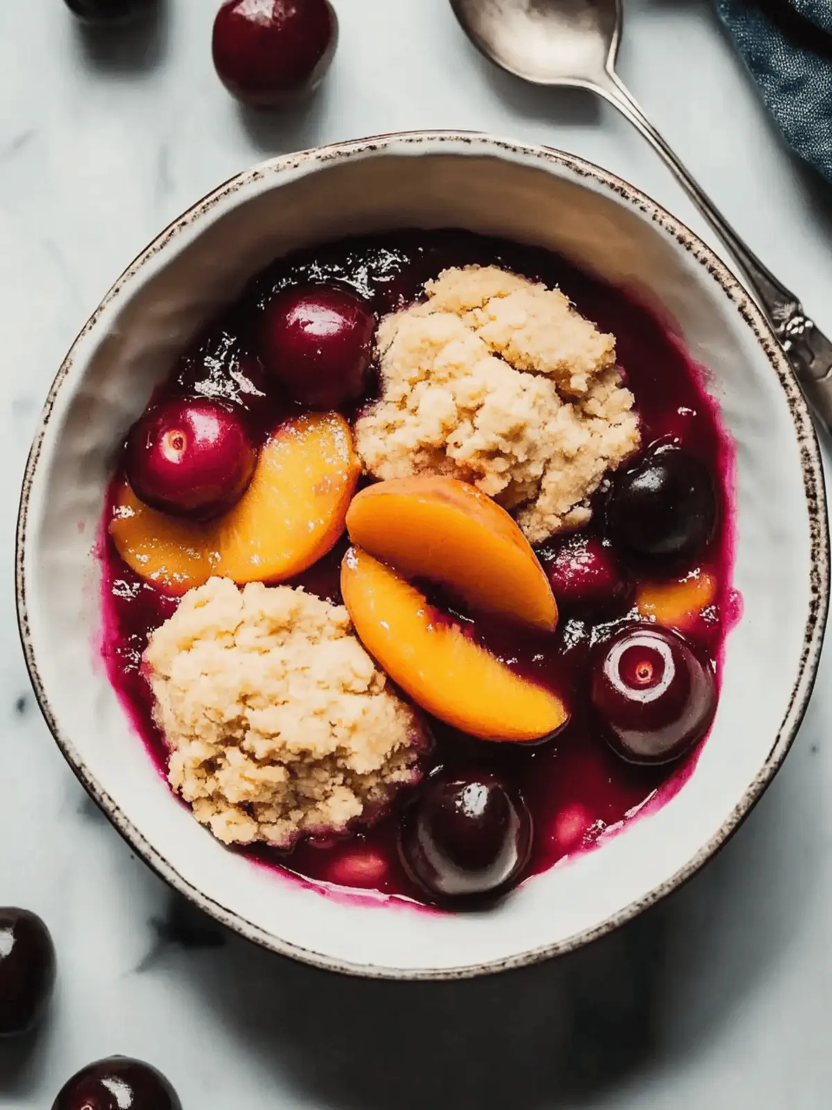 Cherry and Peach Cornmeal Cobbler: A Summer Must-Try Delight 4 Cherry and Peach Cornmeal Cobbler