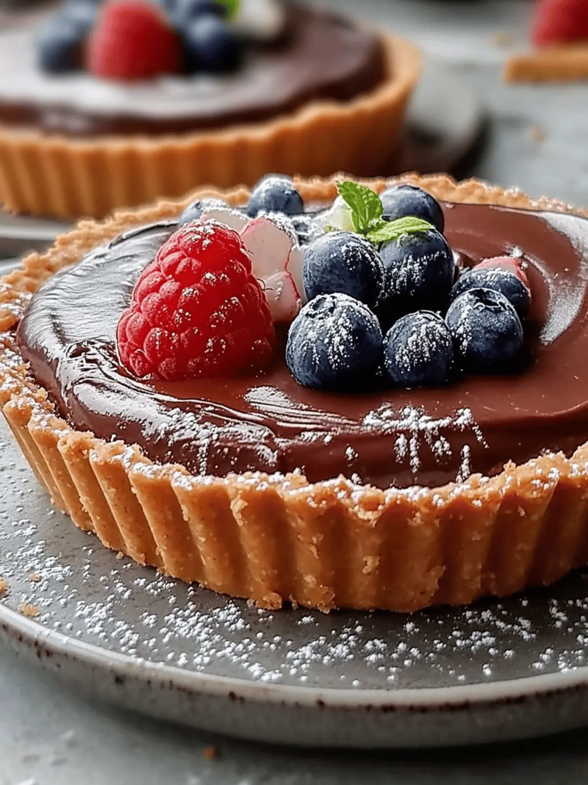 No Bake Nutella Tart