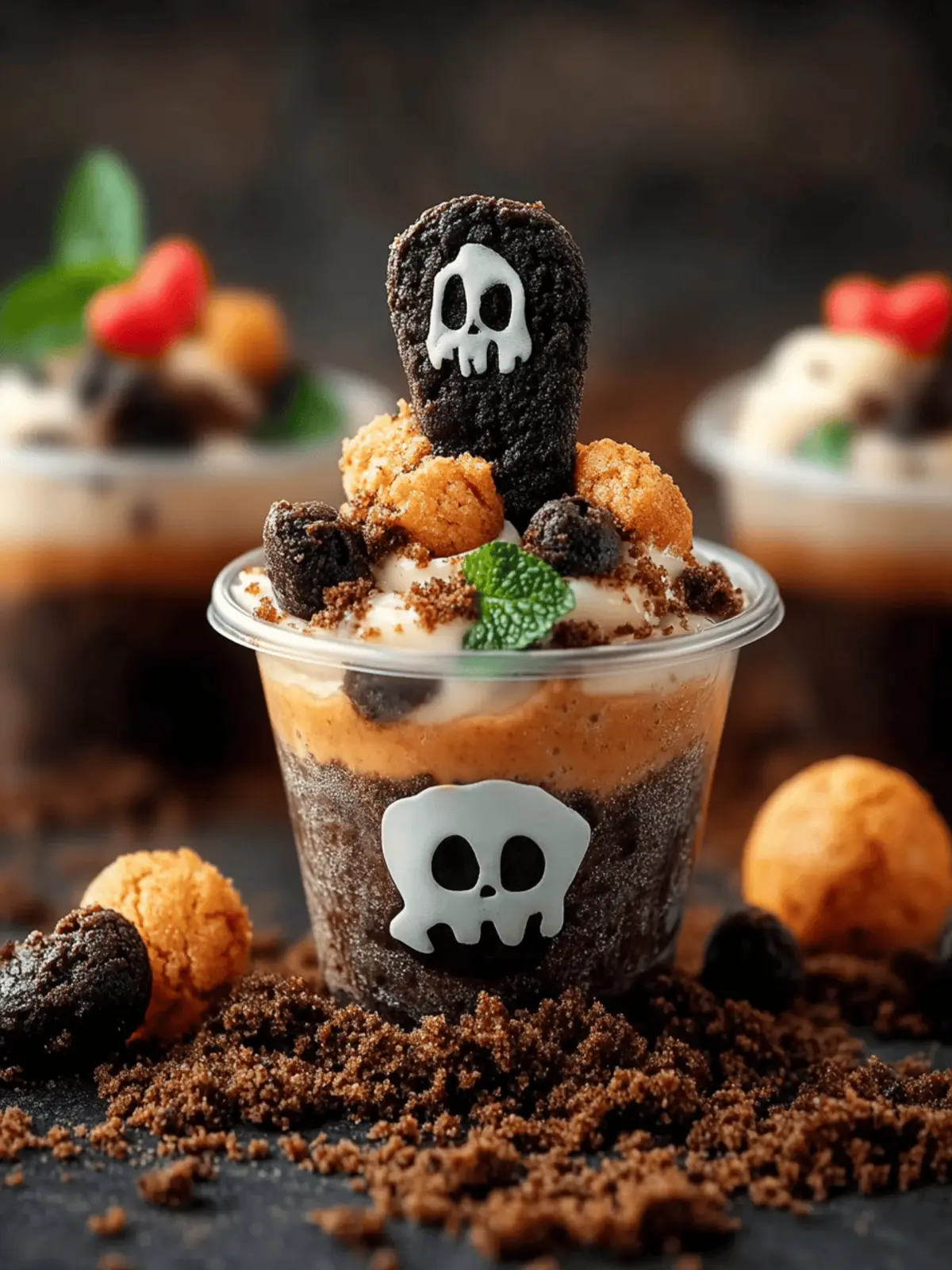 Graveyard Pudding Cookie Cups: A Spooktacular Halloween Treat 3 Graveyard Pudding Cookie Cups