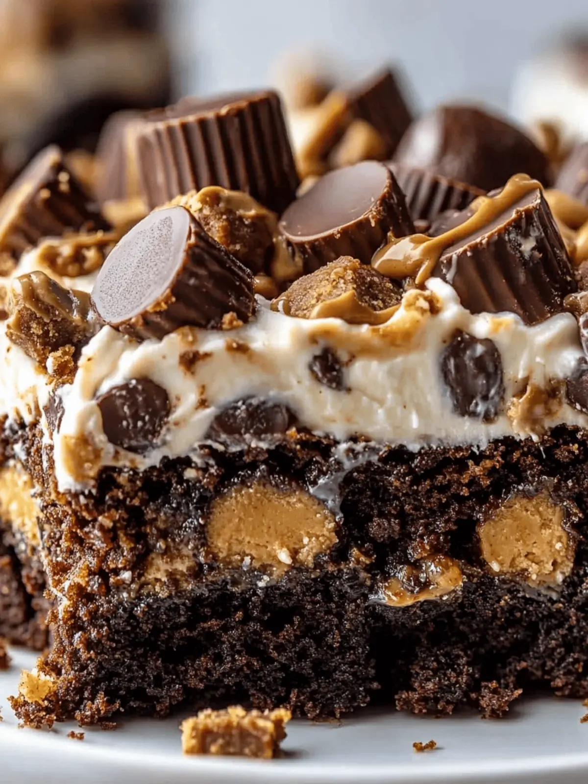 Peanut Butter Cup Dump Cake