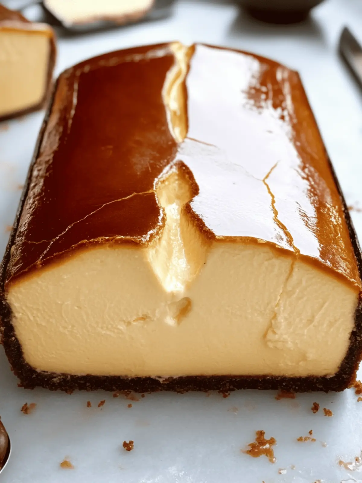 Decadent Burnt Basque Cheesecake Made Easy in a Loaf Pan 3 Burnt Basque Cheesecake
