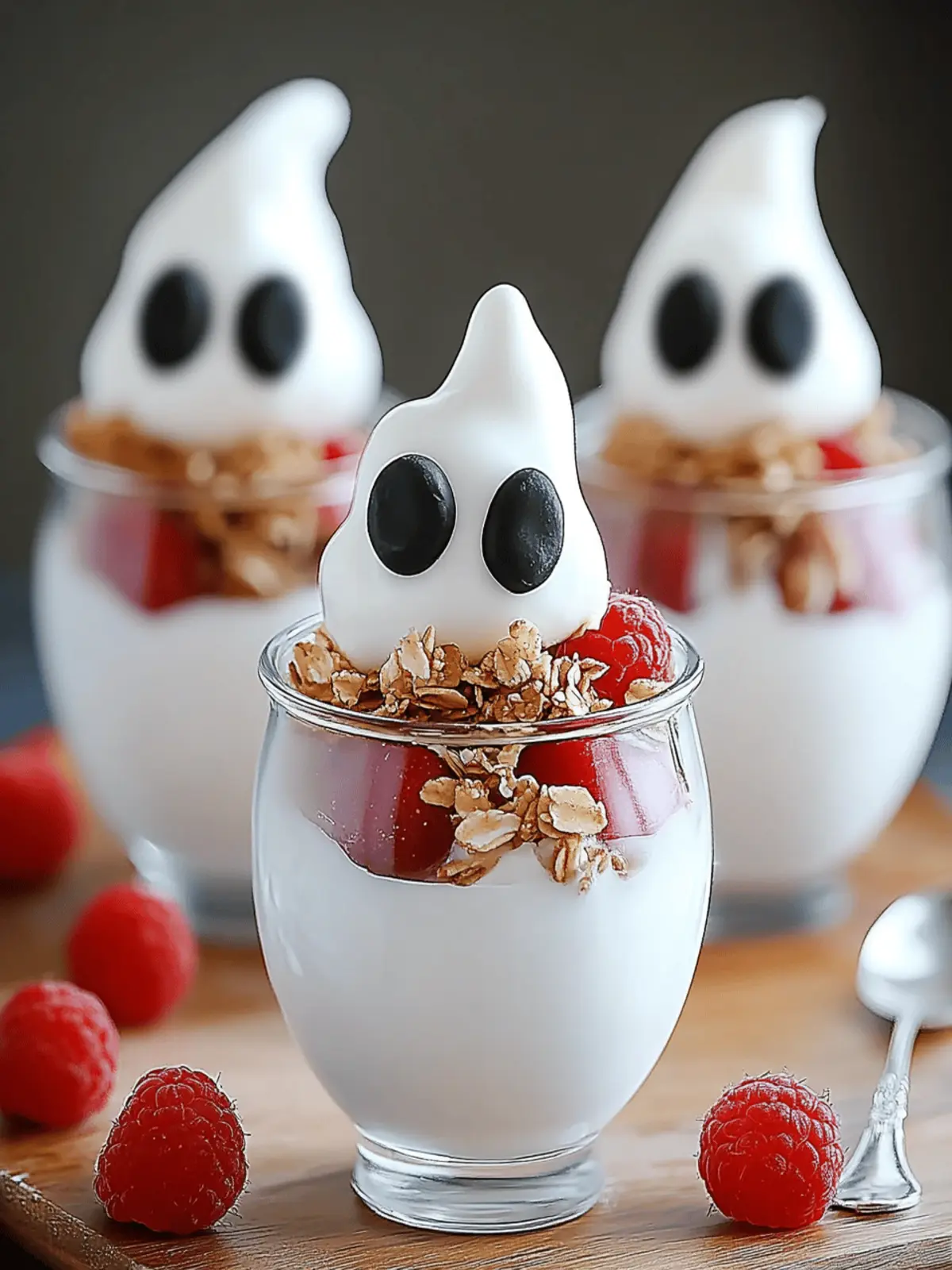 Ghostly Yogurt Parfaits