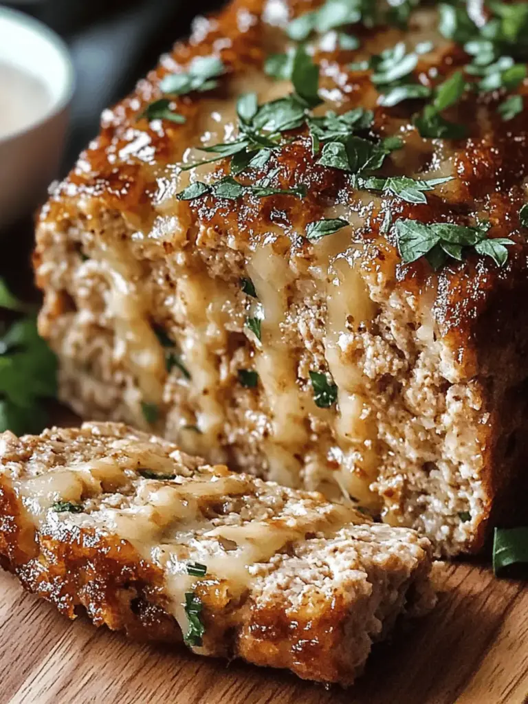 Garlic Parmesan Chicken Meatloaf