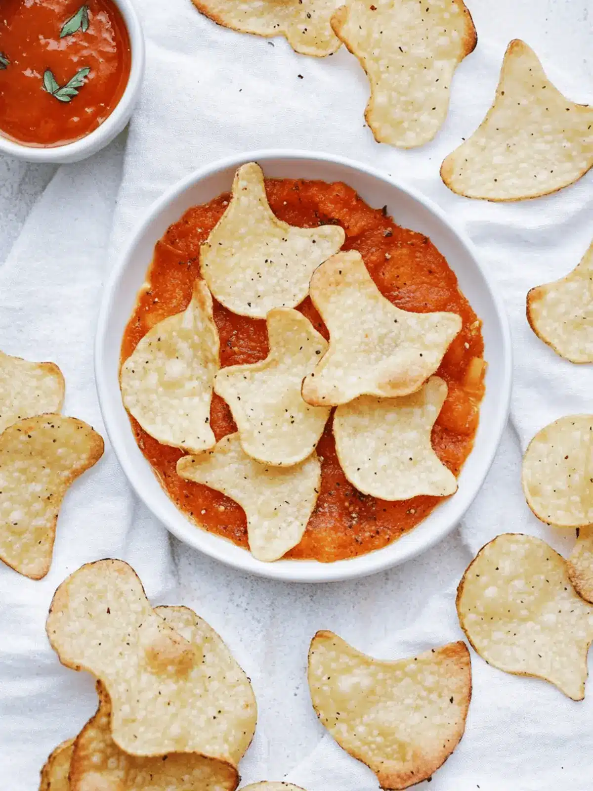 Spooky Baked Halloween Chips