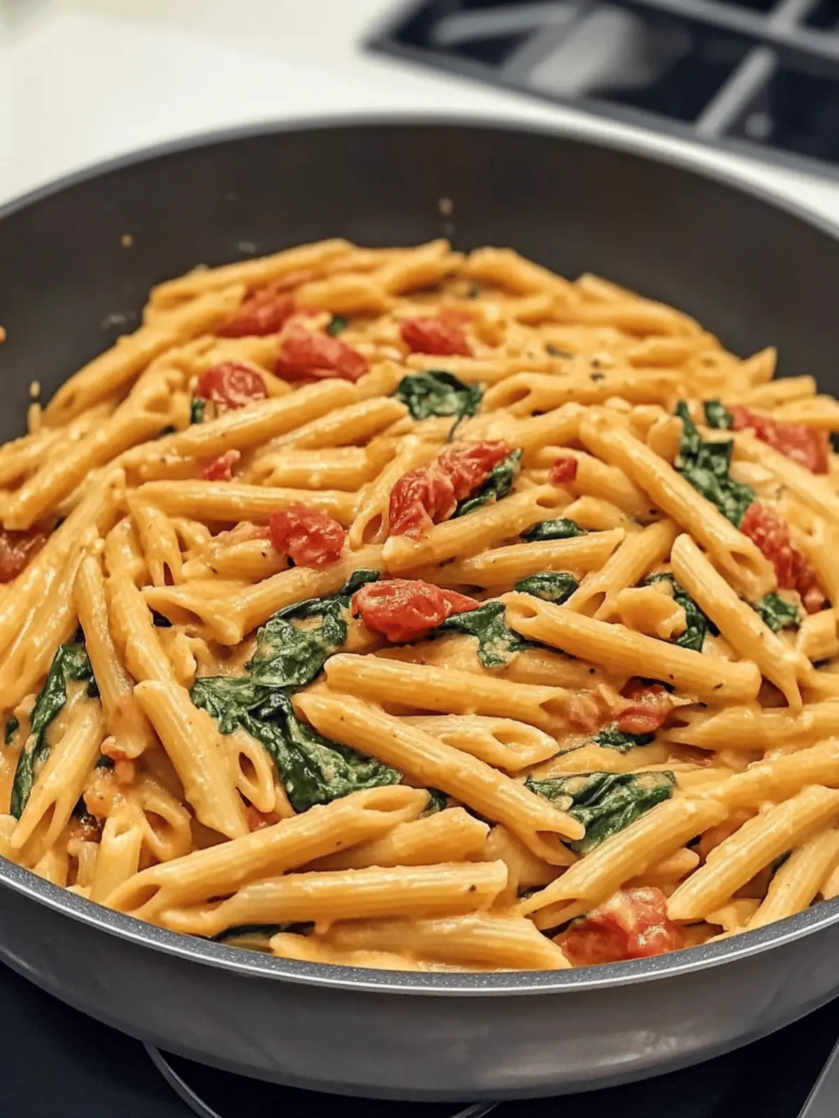 One-Pot Spinach Tomato Pasta: Quick, Creamy Dinner Bliss 3 One-Pot Spinach Tomato Pasta