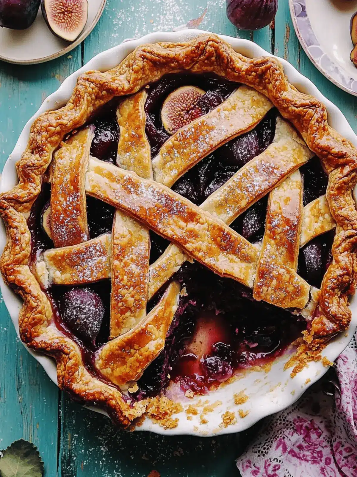 Irresistible Spiced Plum Fig Pie with All-Butter Crust Magic 3 Spiced Plum Fig Pie
