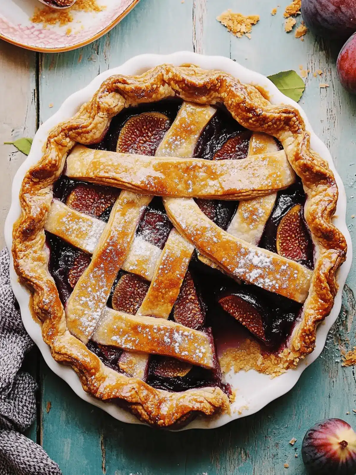 Irresistible Spiced Plum Fig Pie with All-Butter Crust Magic 5 Spiced Plum Fig Pie