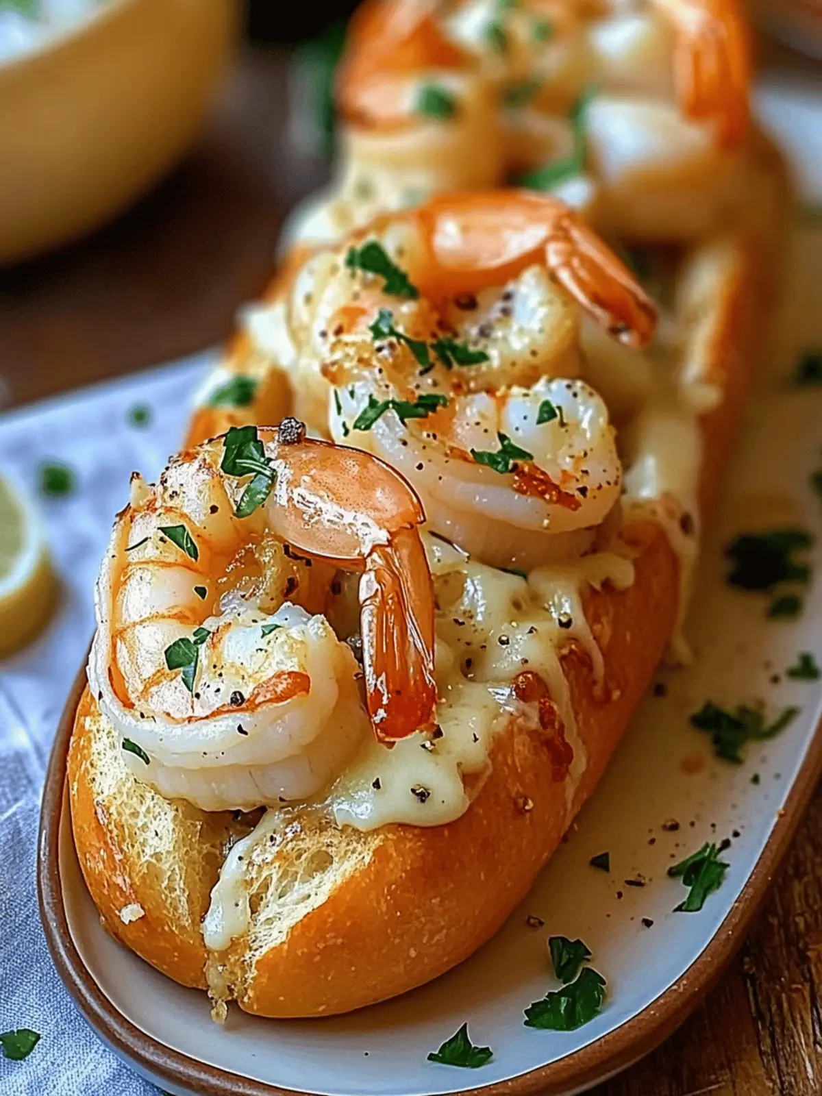 Crabby Shrimp-Stuffed Garlic Bread Bombs