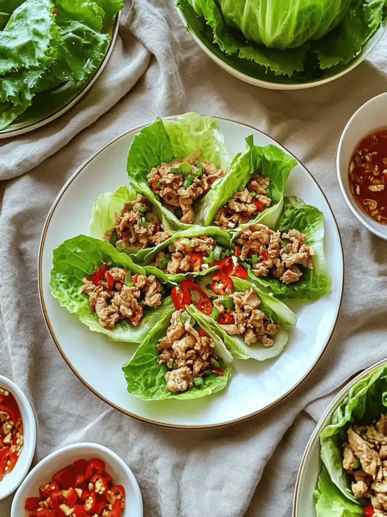 Vietnamese Chicken Lettuce Wraps