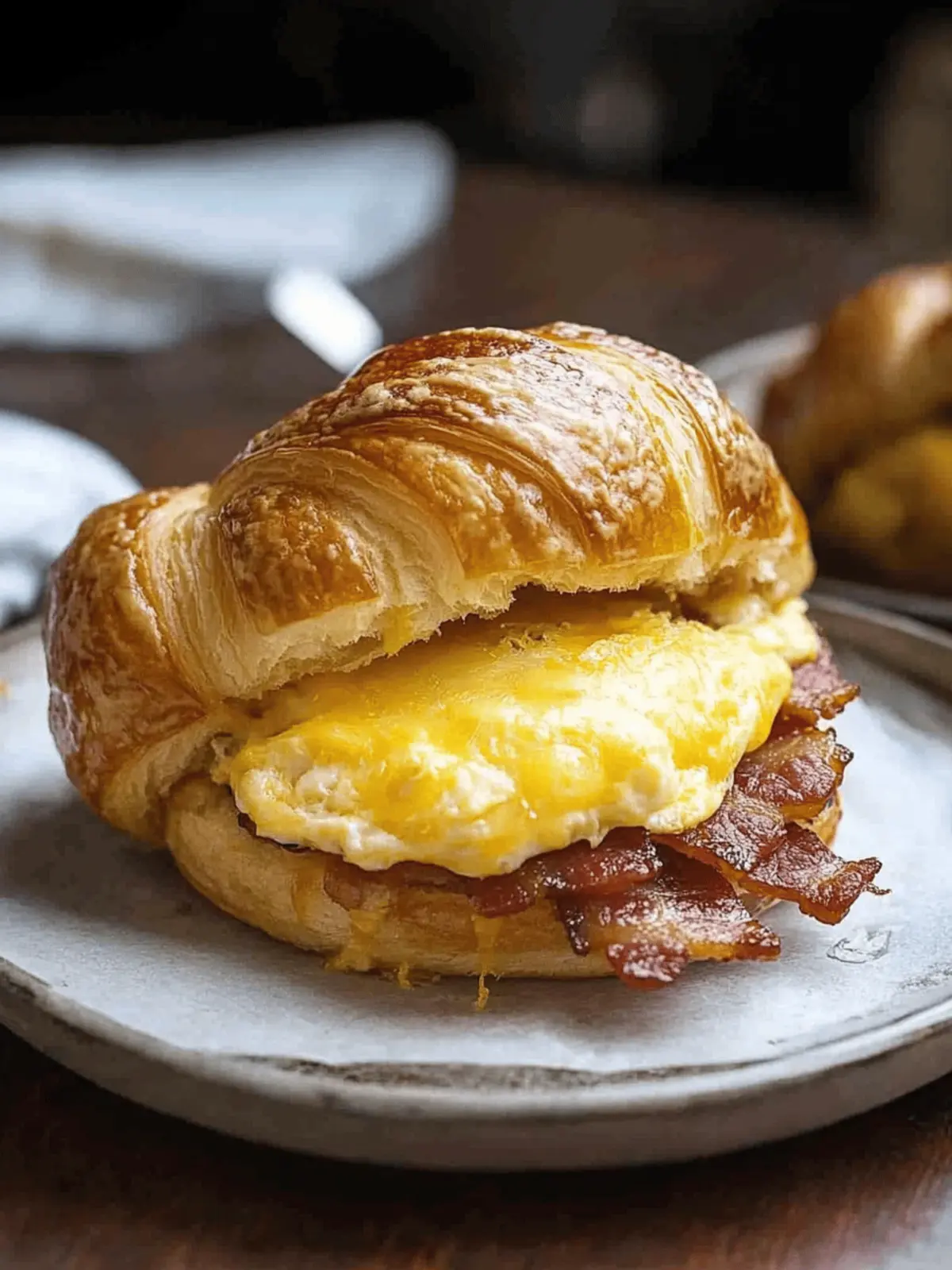 Bacon, Egg, and Cheese Croissant Bliss in Every Bite 2 Bacon, Egg, and Cheese Croissant