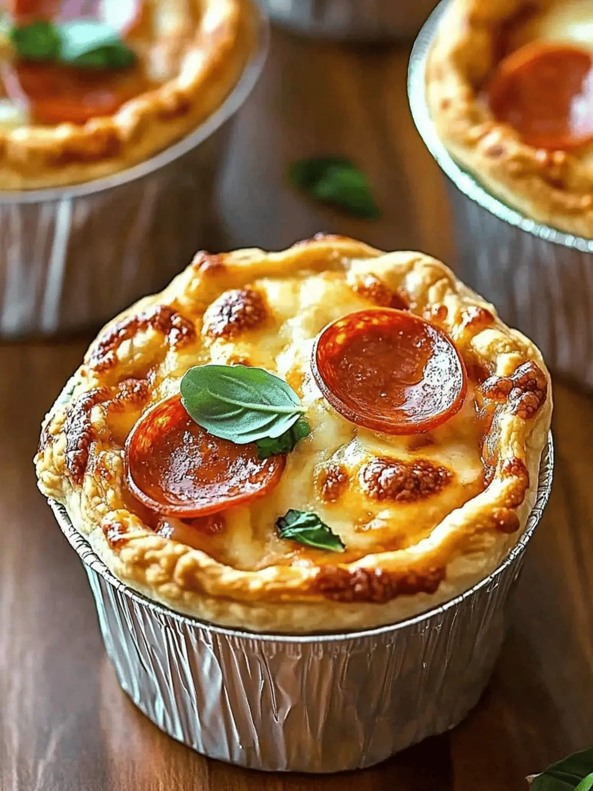 Mini Pizza Pot Pies
