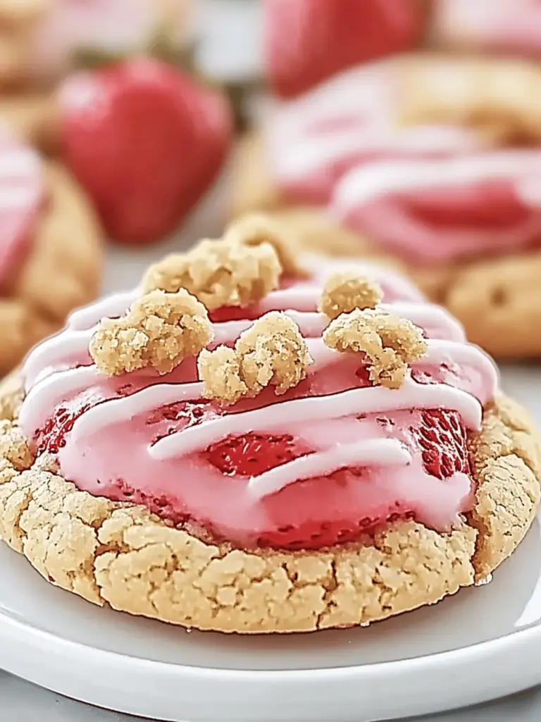 Strawberry Crunch Cookies