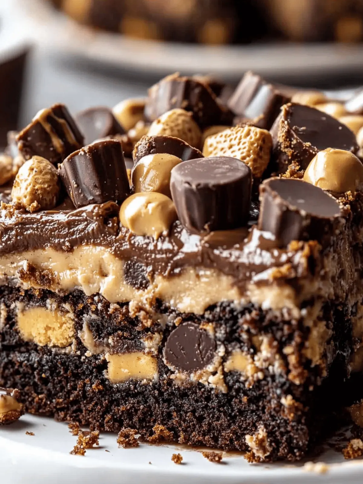 Peanut Butter Cup Dump Cake