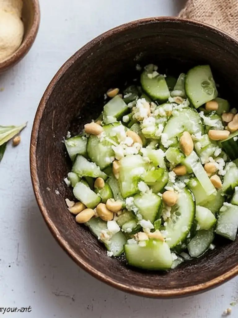 Indian Cucumber Peanut Salad