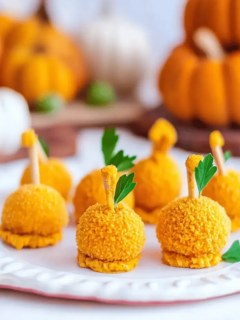 Mini Pumpkin Cheese Balls