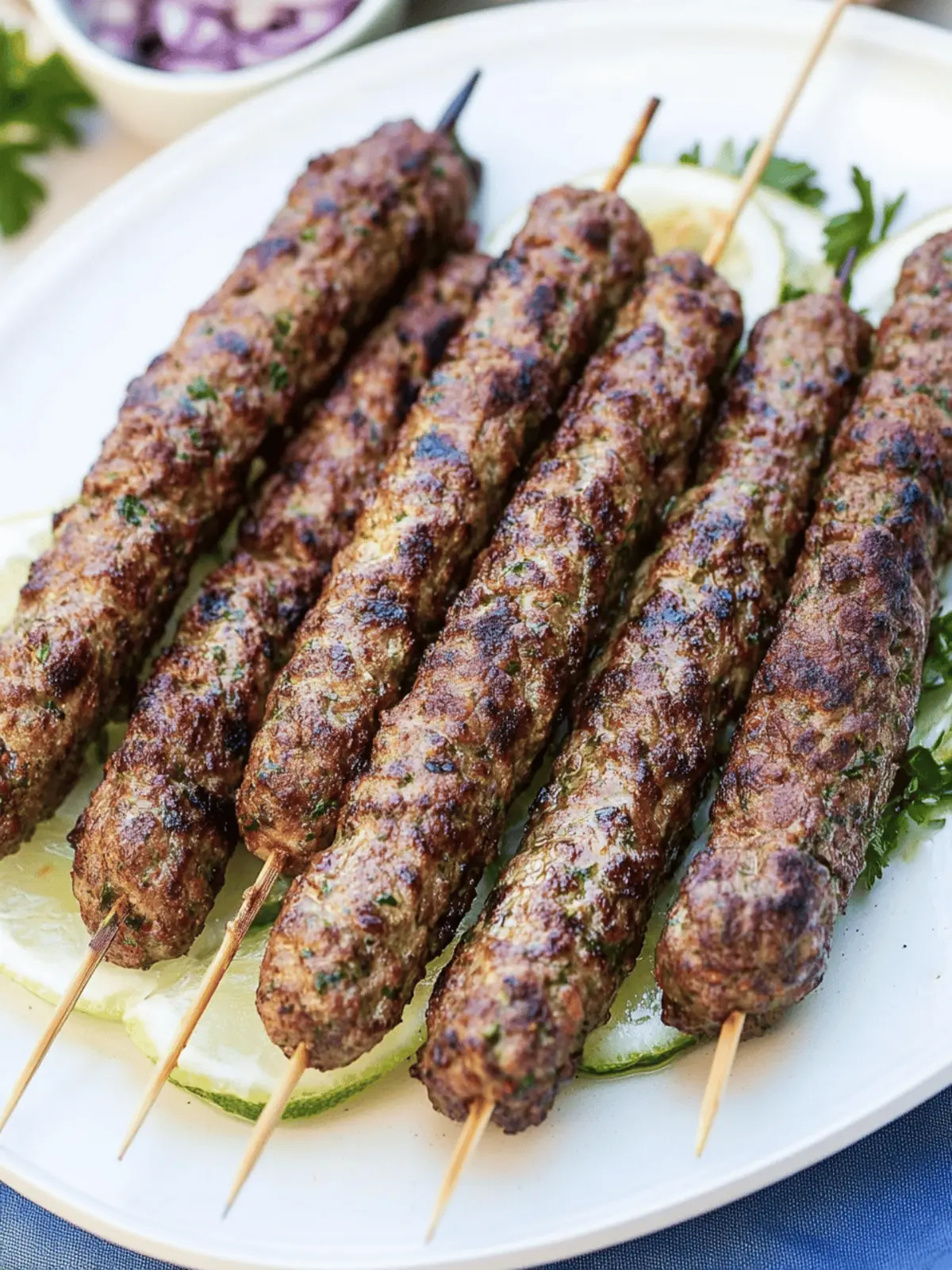 Savory Kafta Kebabs: Grill Up Flavorful Middle Eastern Joy 2 Kafta Kebabs