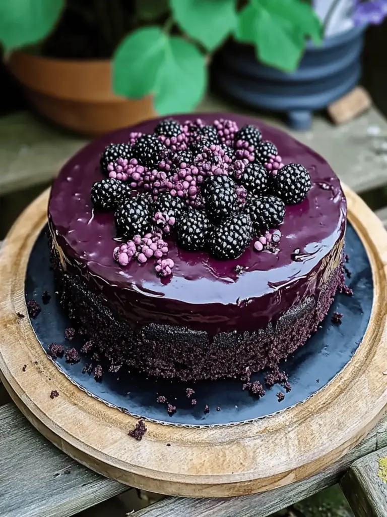 Blackberry Velvet Gothic Cake