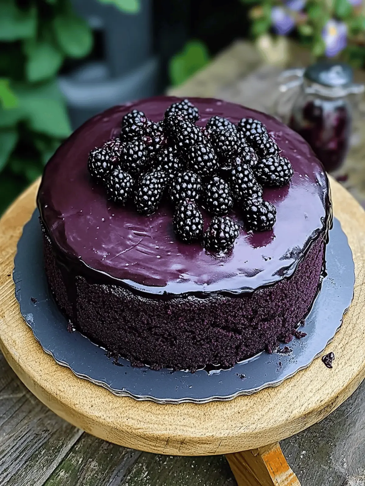 Blackberry Velvet Gothic Cake