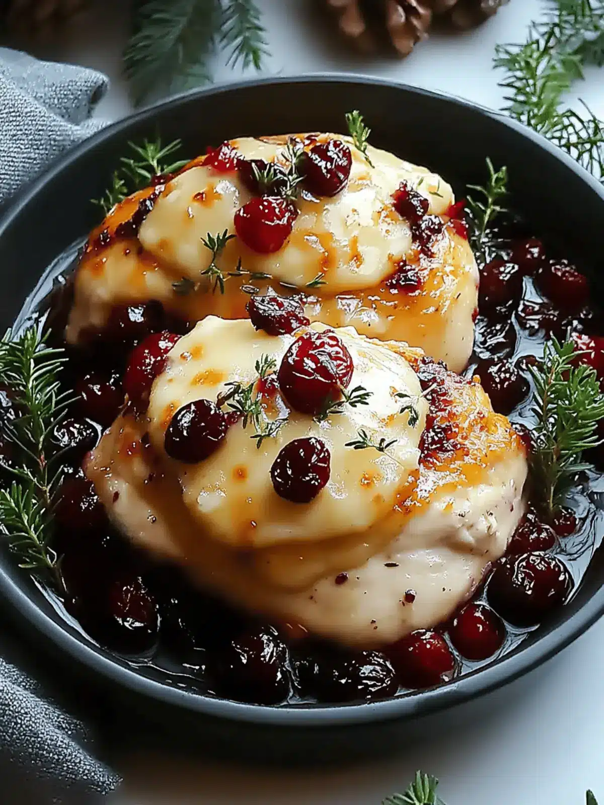 Cranberry Brie Stuffed Chicken: A Cozy Dinner Delight 2 Cranberry Brie Stuffed Chicken