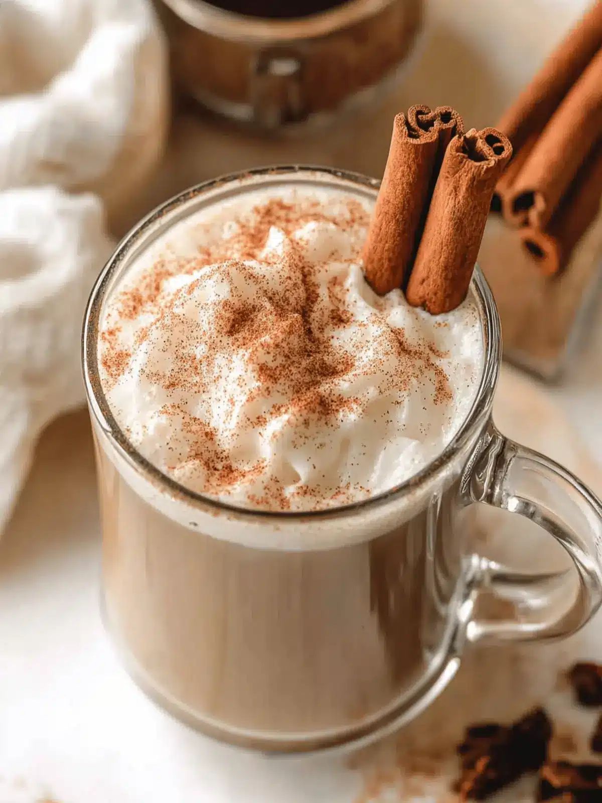 Delicious Homemade Cinnamon Lattes for Cozy Nights in 2 Cinnamon Lattes