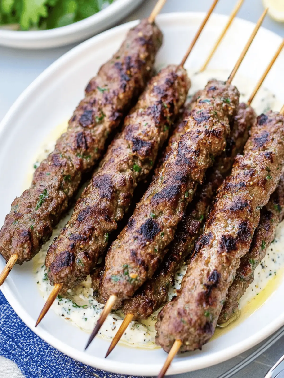 Savory Kafta Kebabs: Grill Up Flavorful Middle Eastern Joy 4 Kafta Kebabs
