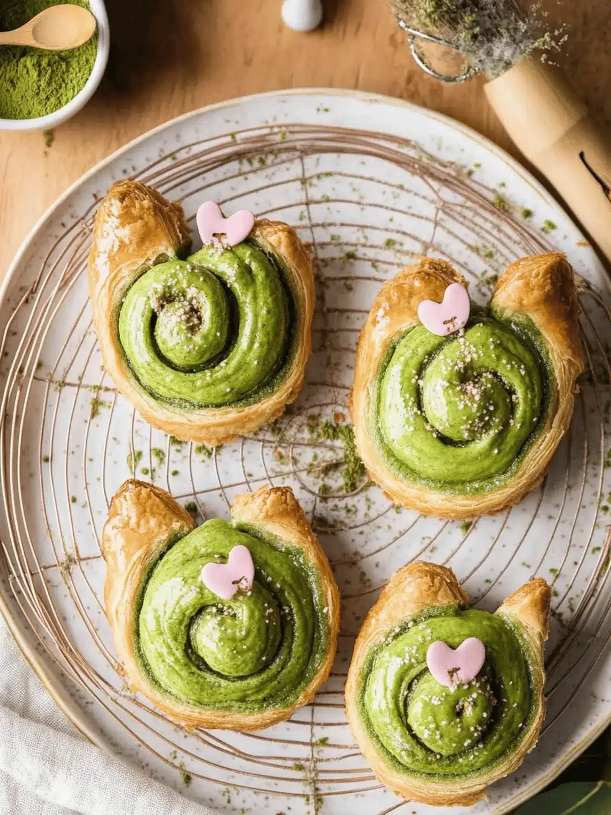 Irresistible Matcha Danishes – Flaky, Creamy, Homemade Joy 3 Matcha Danishes