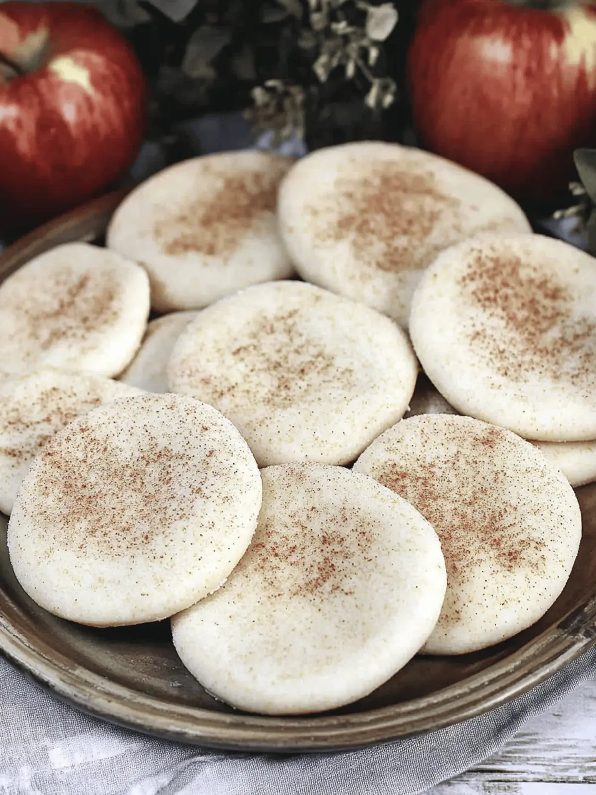 Apple Cider Shortbread Cookies