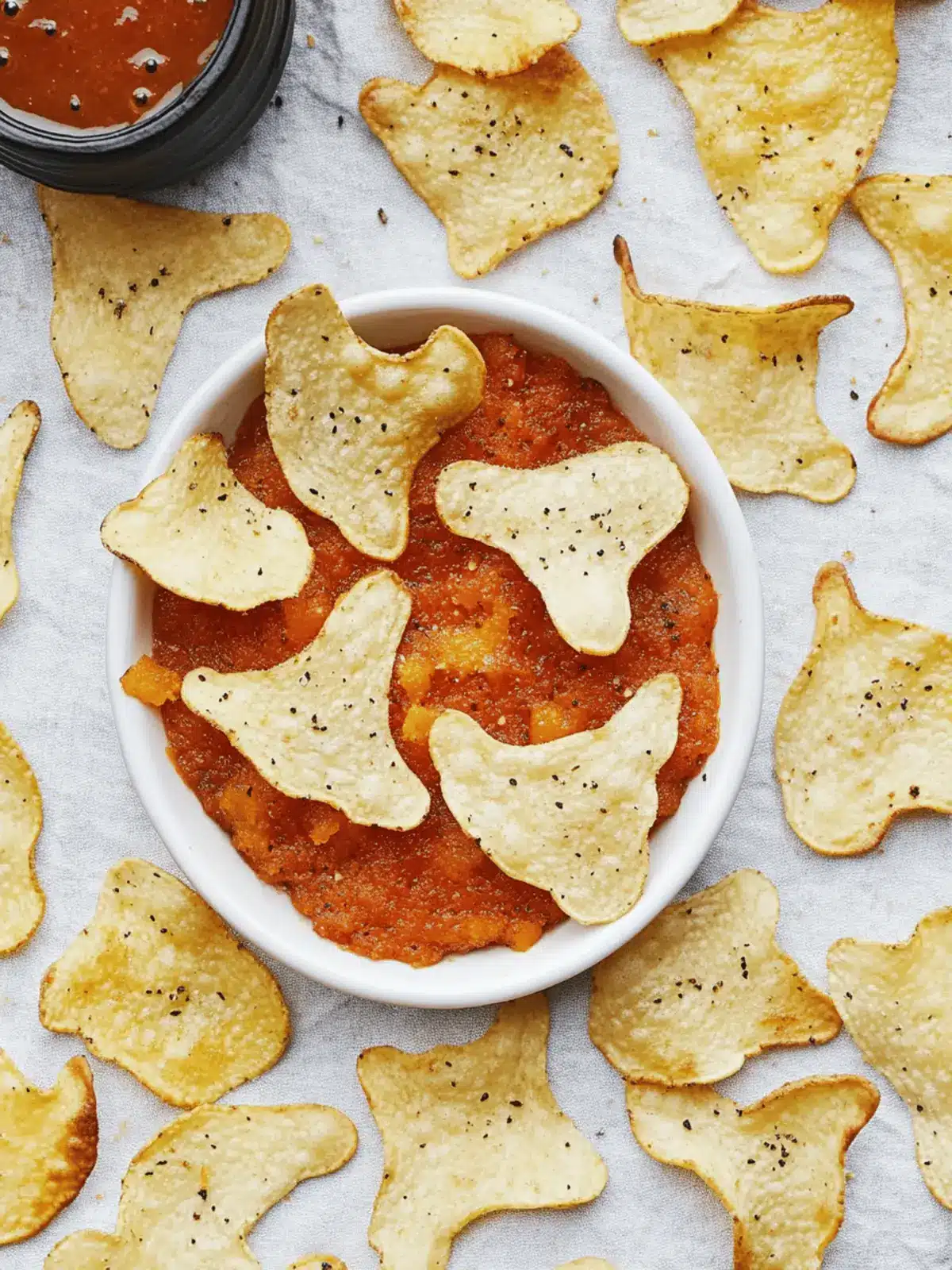 Spooky Baked Halloween Chips