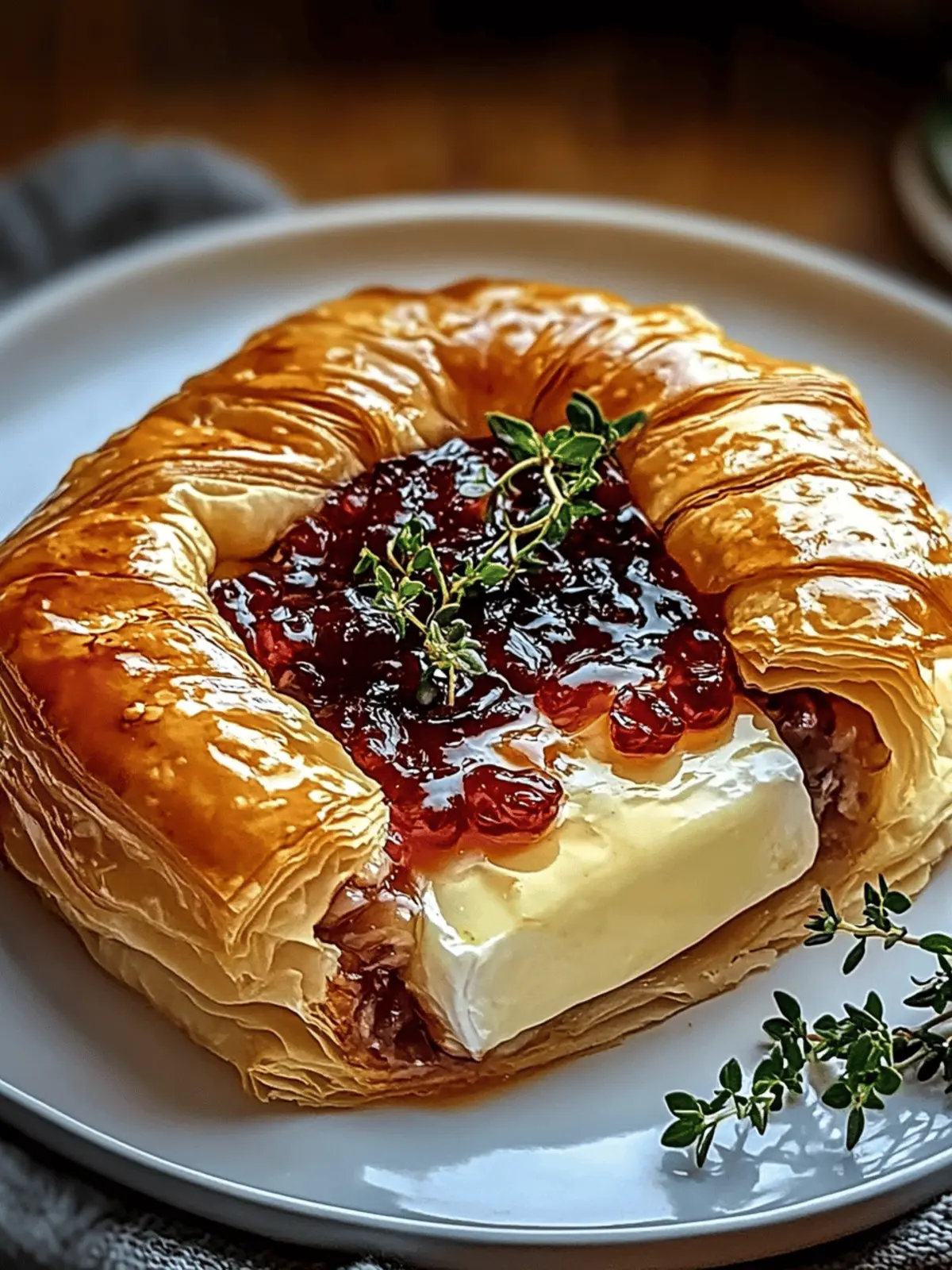 Baked Brie in Puff Pastry