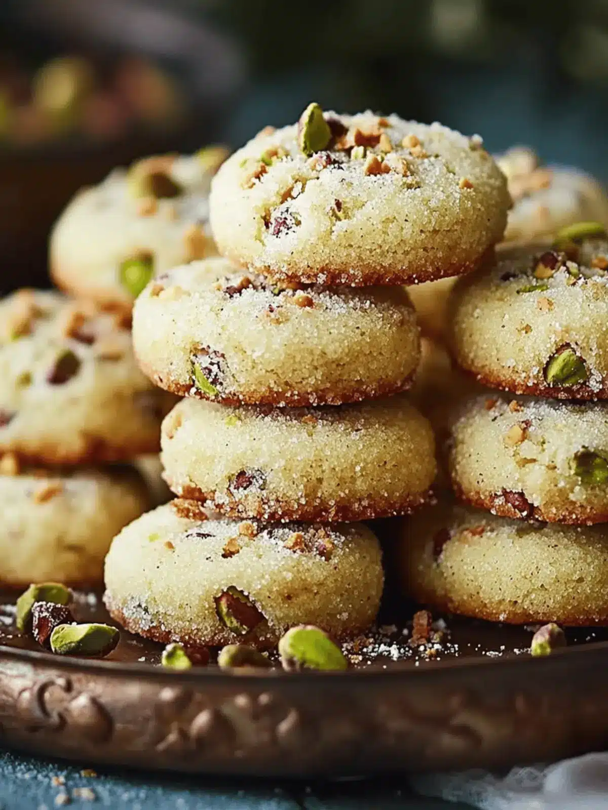 Pistachio Wedding Cookies: A Light Delight for Every Celebration 3 Pistachio Wedding Cookies
