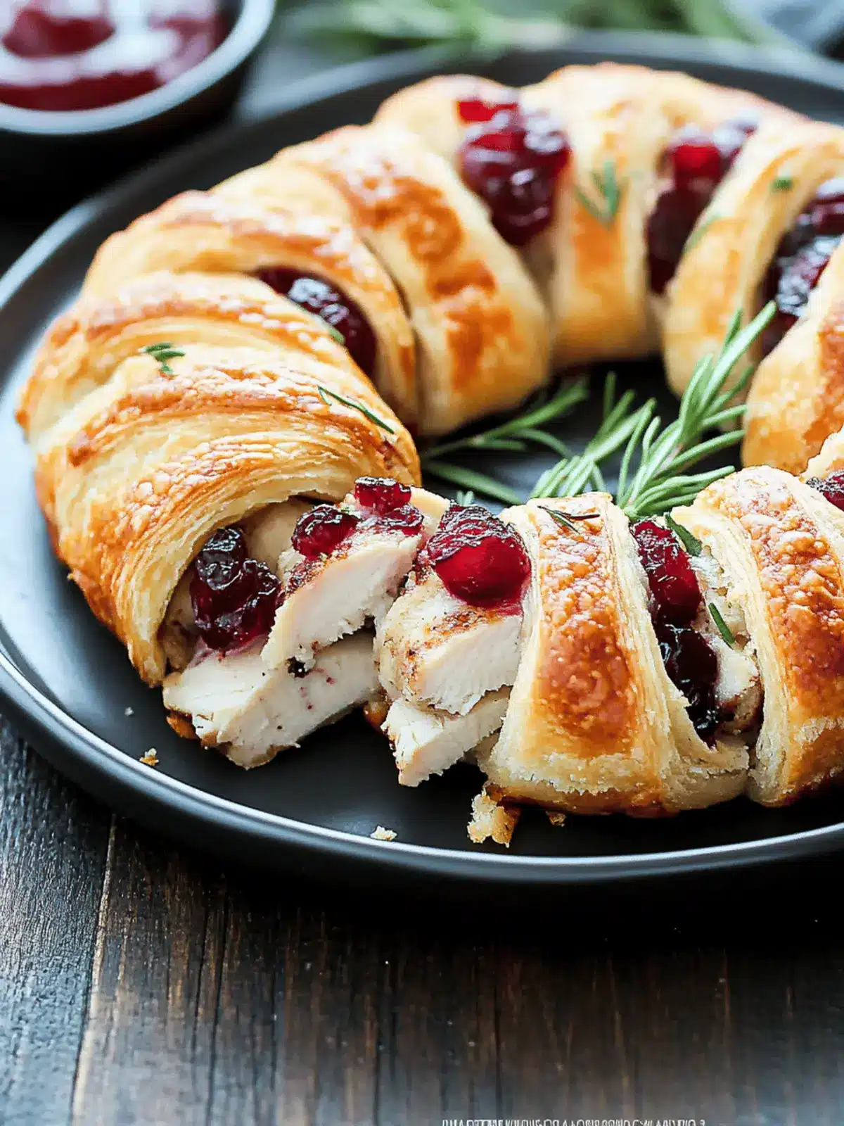 Turkey Cranberry Crescent Ring: A Festive Delight to Savor 2 Turkey Cranberry Crescent Ring
