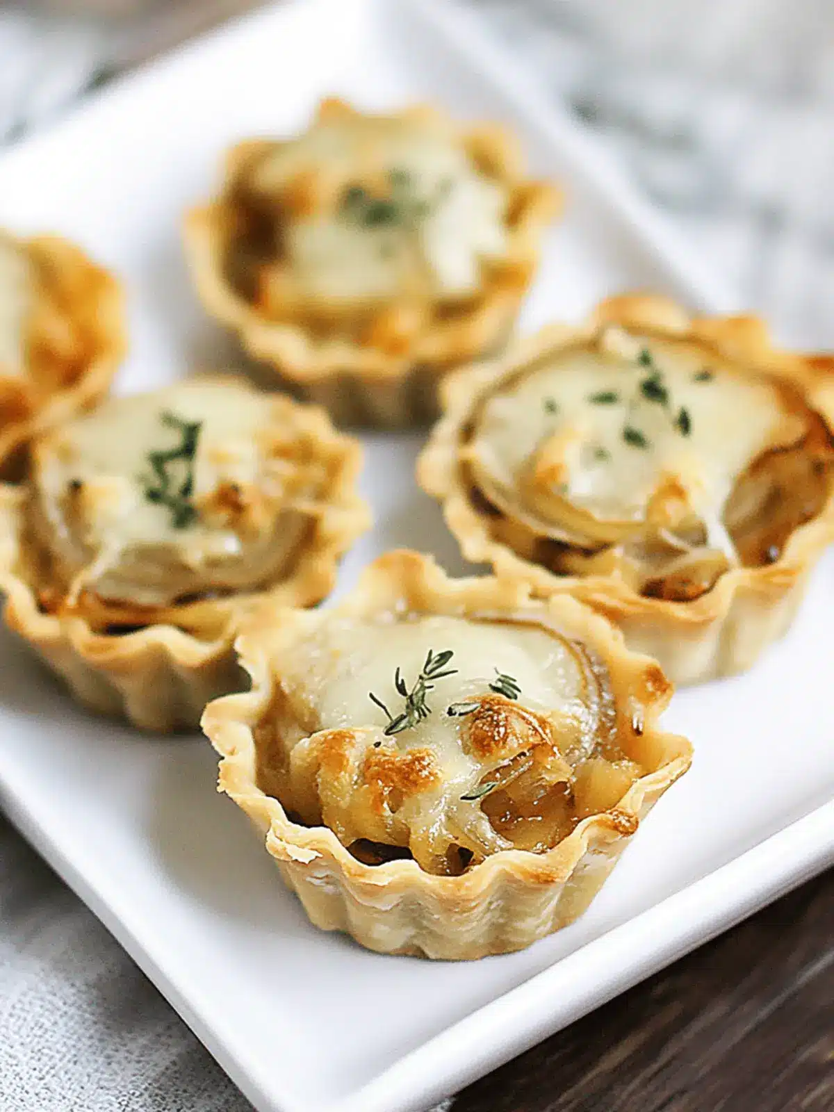 Irresistible French Onion Tartlets for Cozy Evenings 2 French Onion Tartlets