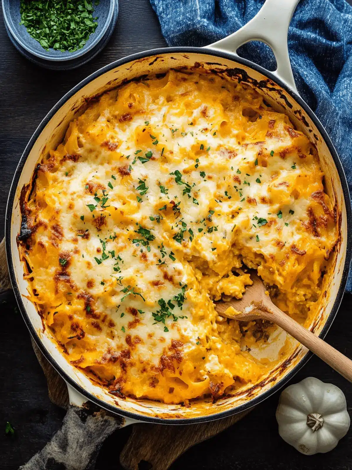 Pumpkin Lasagna Skillet